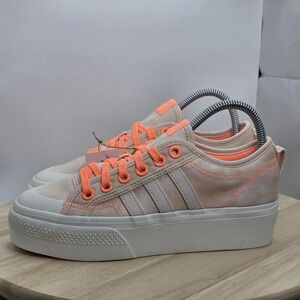 Women's  Size 7.5 - Adidas Originals Bliss‎ Orange NIZZA Platform HQ1968